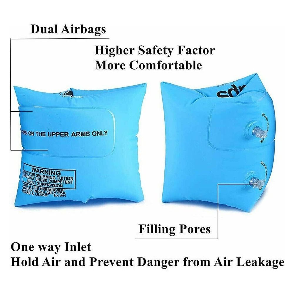 2Pcs Pool Armbands Safety Training Swimming Circle Swim Pool Floating Arm Bands Ring Swimming Arm Ring Inflatable Floats Hand Float Armbands. 