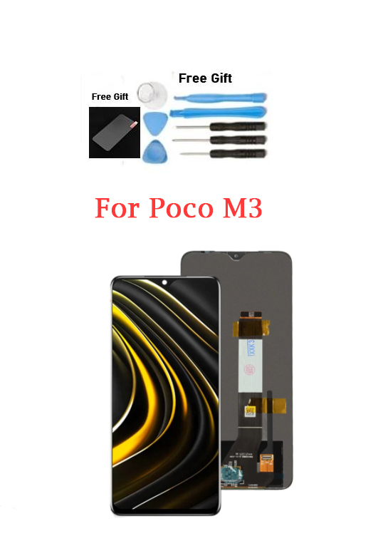 Replacement for Xiaomi Poco M3/9 Power LCD Display+Touch Screen Mobiles Digitizer Assembly Replacement. 