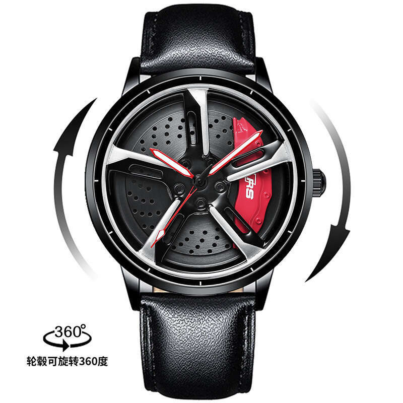 SVJ Car Hub Modification rs7 Men's Hydraulic 3D Hollow Quartz Watch. 