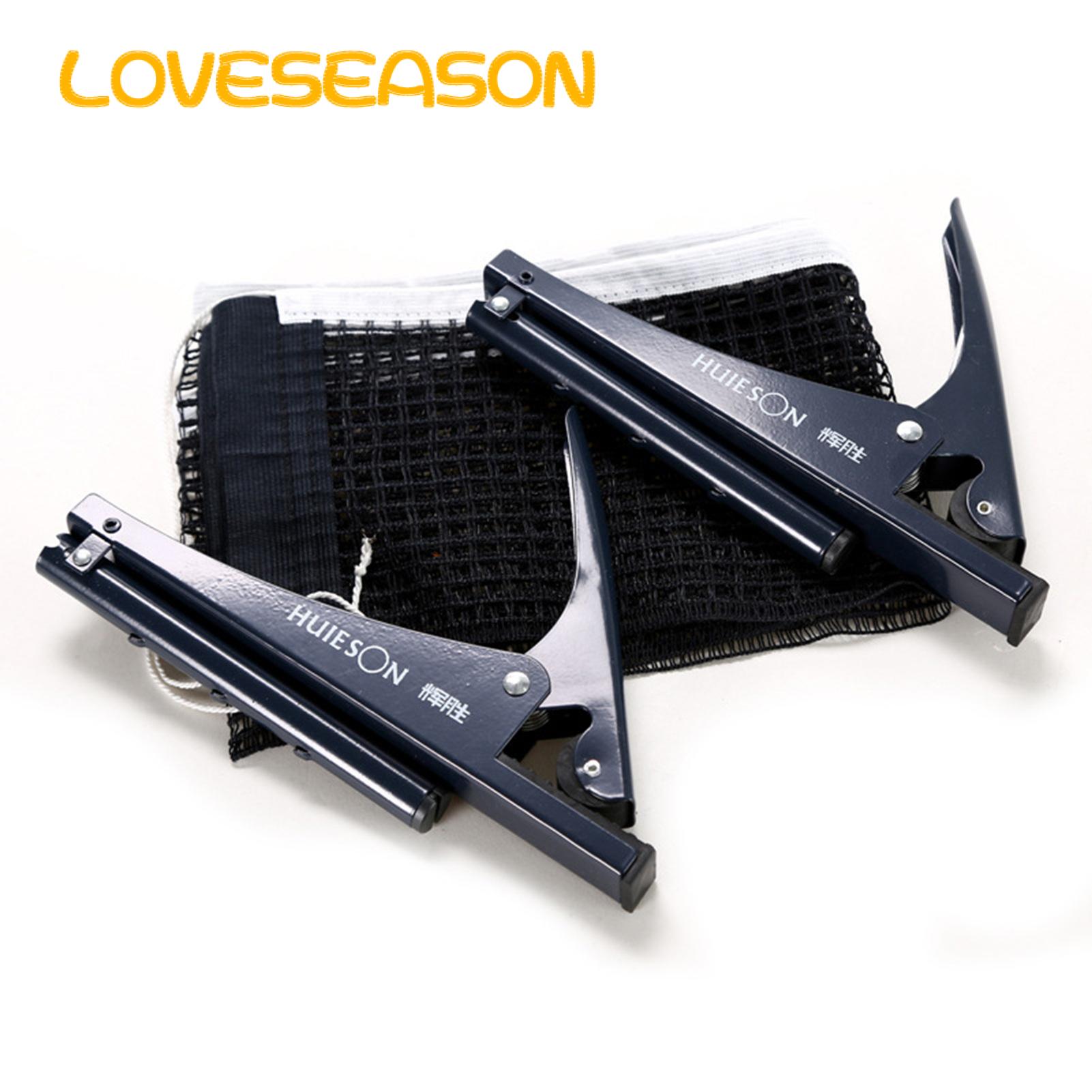 Table Tennis Net with Rope Adjustment Portable Table Tennis Net Post Kit for 4cm Thick Tables Easy Installation Clip-on Ping-pong Net with Steel Clip Professional Quality Cotton Net Foldable Table. 