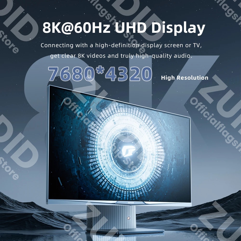 USB4.0 40Gbps PD240W USB C to Type C Adapter Thunderbolt3 8K@60Hz 48V@5A Fast Charging Converter OTG Data Adapter For Macbook. 