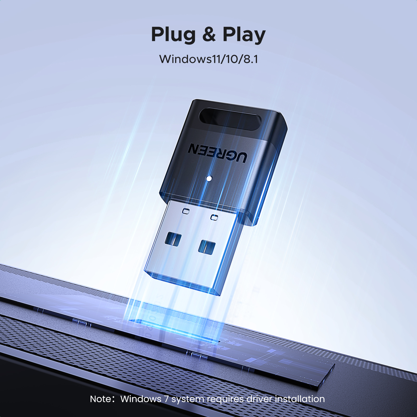 UGREEN CM748 (45134) Bluetooth v5.4 Adapter - UGREEN Bluetooth v5.4 Adapter - High-Fidelity Audio - Plug and Play - Up to 5 Devices Sync Connected. 