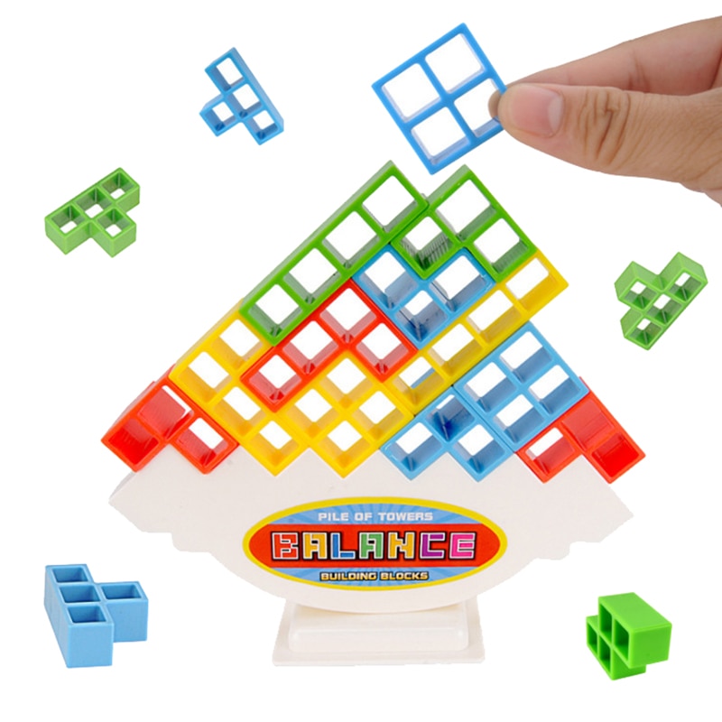 3D Tetris Balance Game Educational Toys Board Game Fine Motion Training Stacking Block Balance Game Educational Toy For Children. 