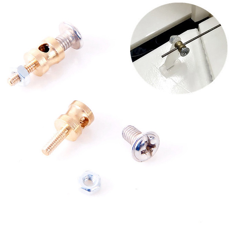JS 10Pcs Adjustable Push Rod Pull Rod for Airplanes Connector Linkage Stoppers For Rc Airplane. 