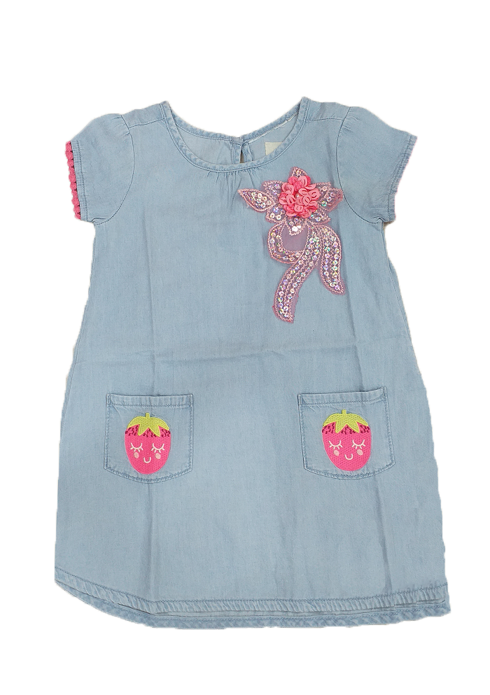 jeans baby frock