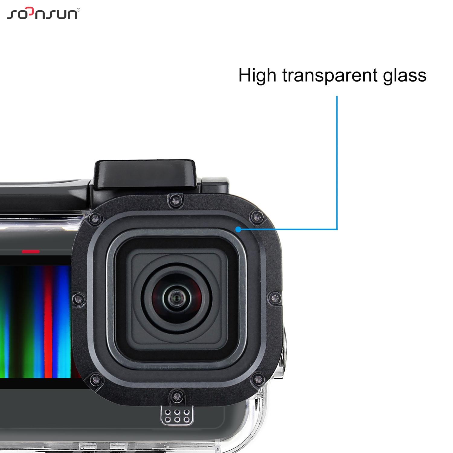 GoPro Hero 13 için SOONSUN yan açık koruyucu kılıf 12 11 10 9 siyah tel bağlanabilir iskelet kabuk konut git Pro 13 çerçeve. 