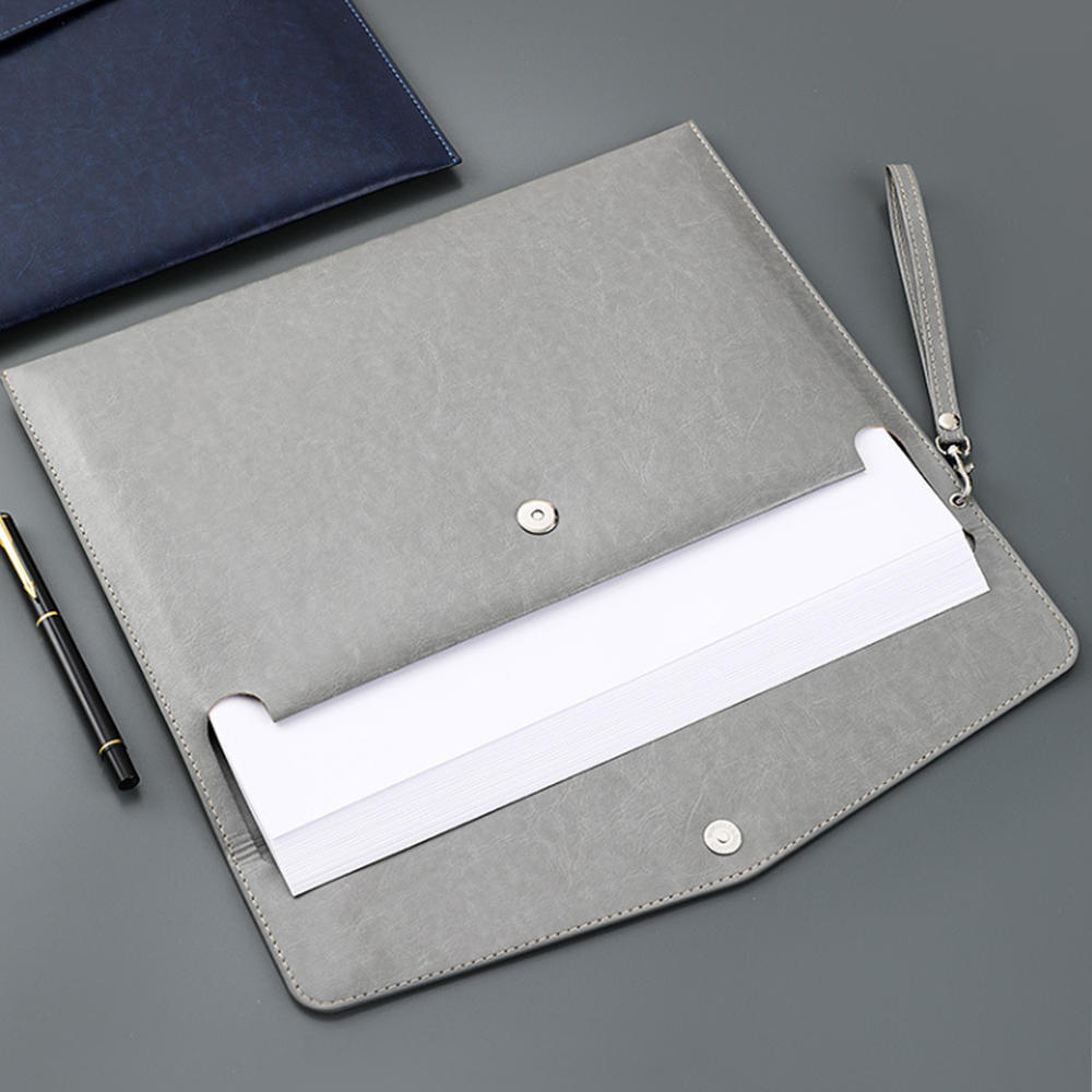 Information Bag Office File Bag PVC File Bag Portfolio Business Document Bag File Holder Leather Document Bag. 