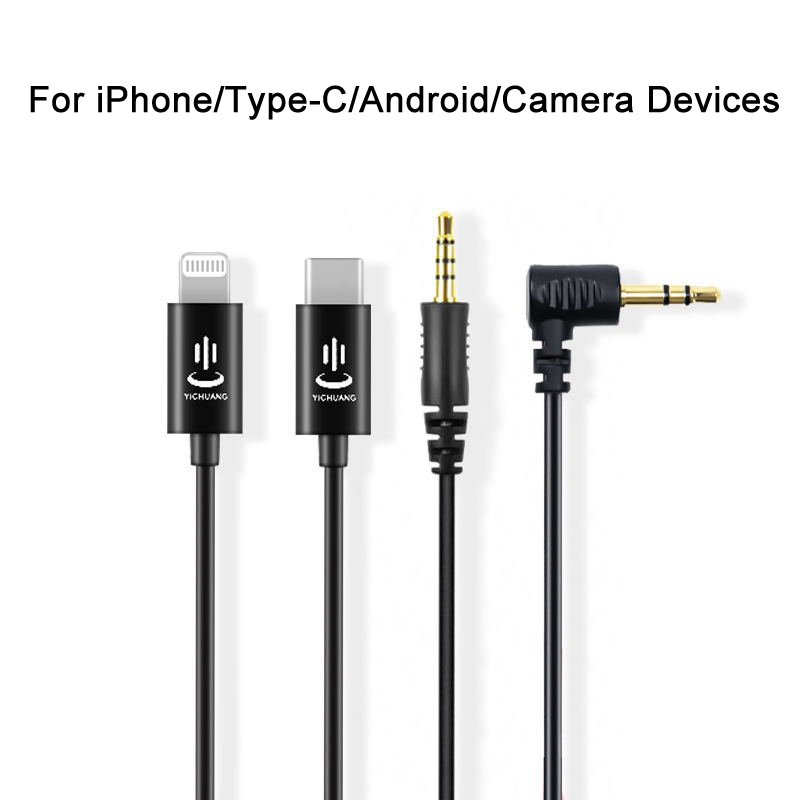 3.5mm To Type -C For Rode Microphone YICHUANG Adapter Audio Cable. 