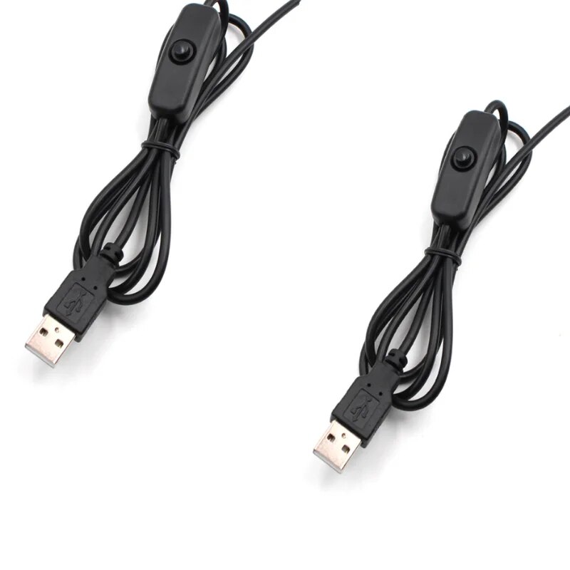 USB To DC Cable 5V 2.5A Micro USB Cable Charger AC Power Supply for Raspberry Pi 4 4B 5V 3A Type C with Switch. 