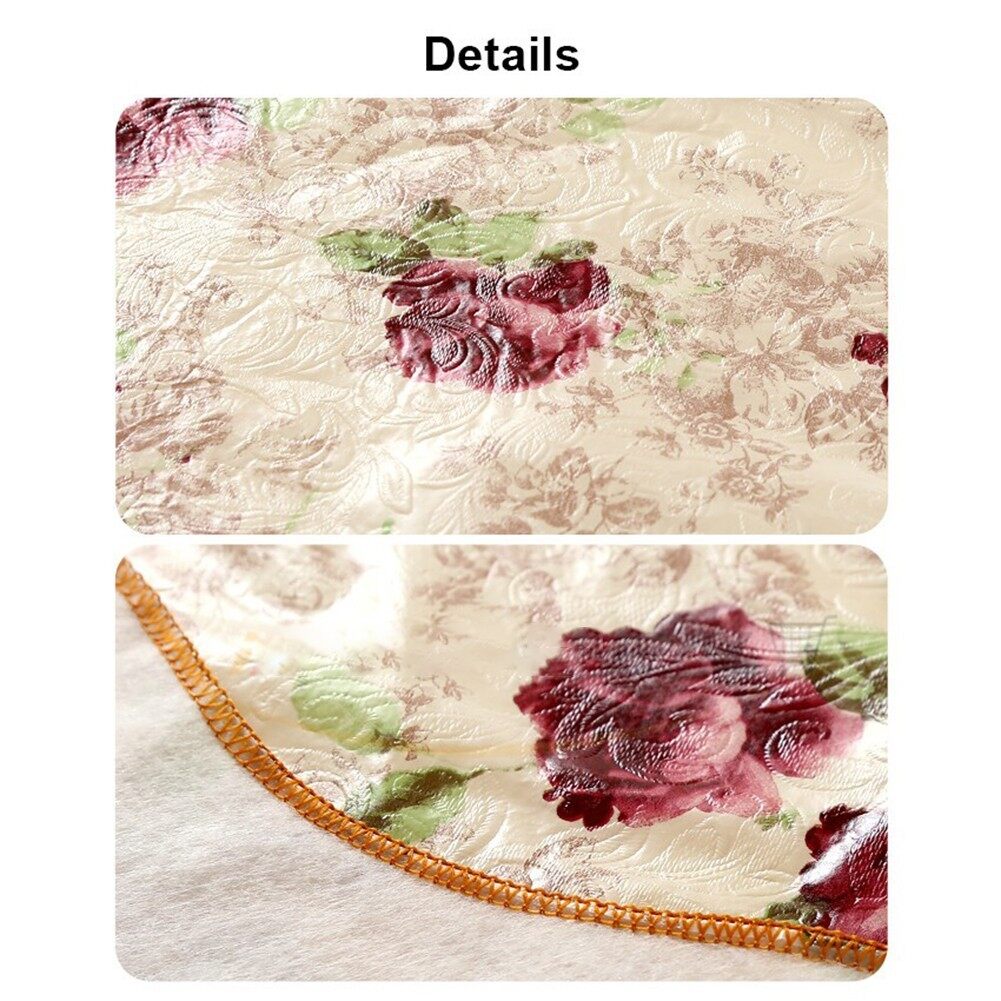 Round Table Cloth Table Cloths Round For 6 Seaters 4 Seaters Round Table Cover PVC Printed Table Cloth Tea Table Cloth Waterproof Oil-Proof And Scald-Proof Disposable. 