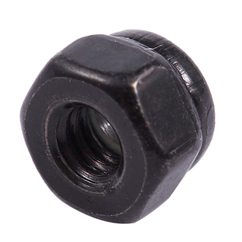 FORIDE M2 Zinc Plated Nylock Nylon Insert Hex Lock Nuts Black 100Pcs. 