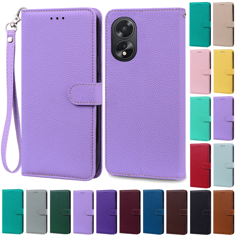 For OPPO A38 Case Leather Flip Wallet Case For OPPO A38 CPH2579 Phone Case For OPPO A38 OPPOA38 A 38 Cover Fundas