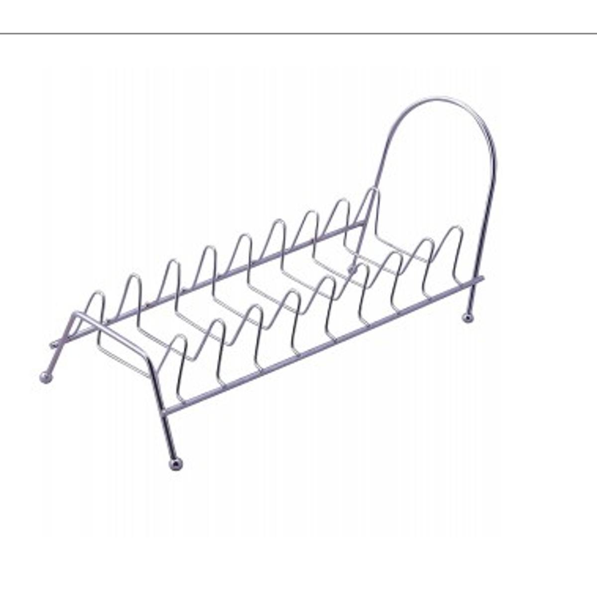 Plate Stand/Dish Rack: Keep Your Plates Organized With This Stainless Steel Plate Stand, Suitable For Drying And Storing Dishes