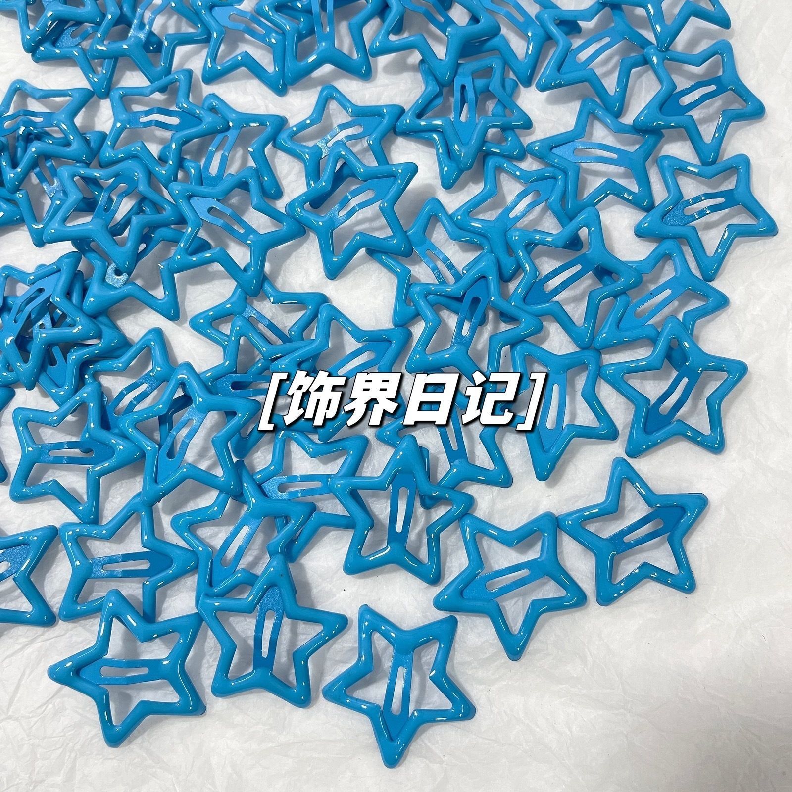 Five-pointed star hairpin, sweet girly heart, simple forehead bangs, side clip hairpin hair accessories for women