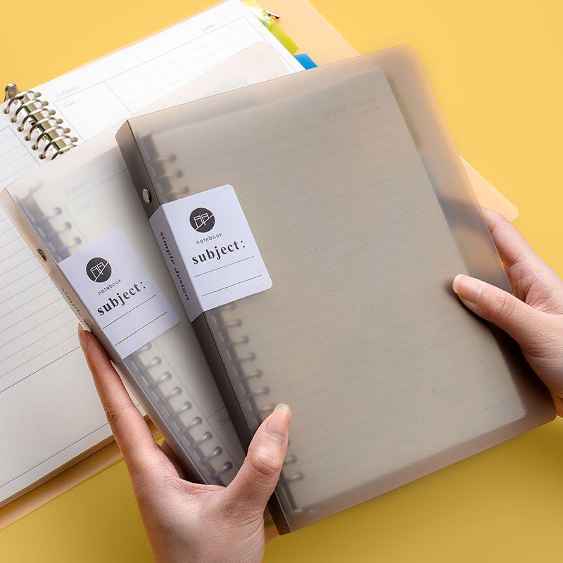 B5 Loose Spiral Notebook Notebook Extra Thick Removable Shell A5 Horizontal Line Refill Draft Notebook for Correction Junior High School Grid Foreign Trade. 
