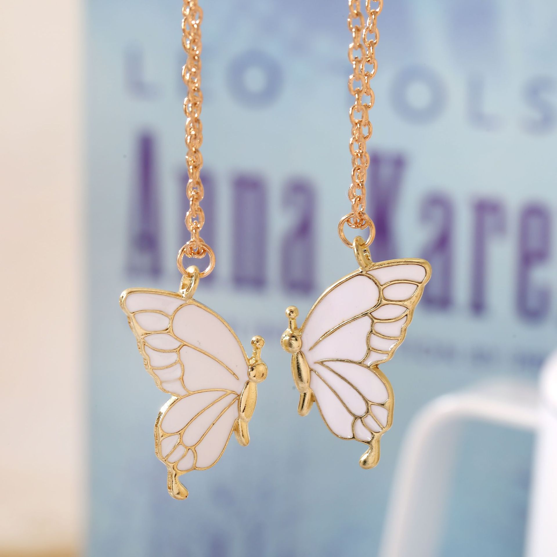 Trendy Pcs/set Butterfly Necklace for Couple Gift Butterfly