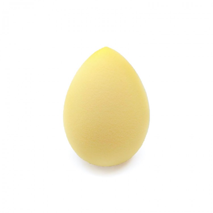 Groome Makeup Blender Sponge (Color: Yellow) seamless application flawless finish with buildable coverage hard-to-reach areas easy to clean. 