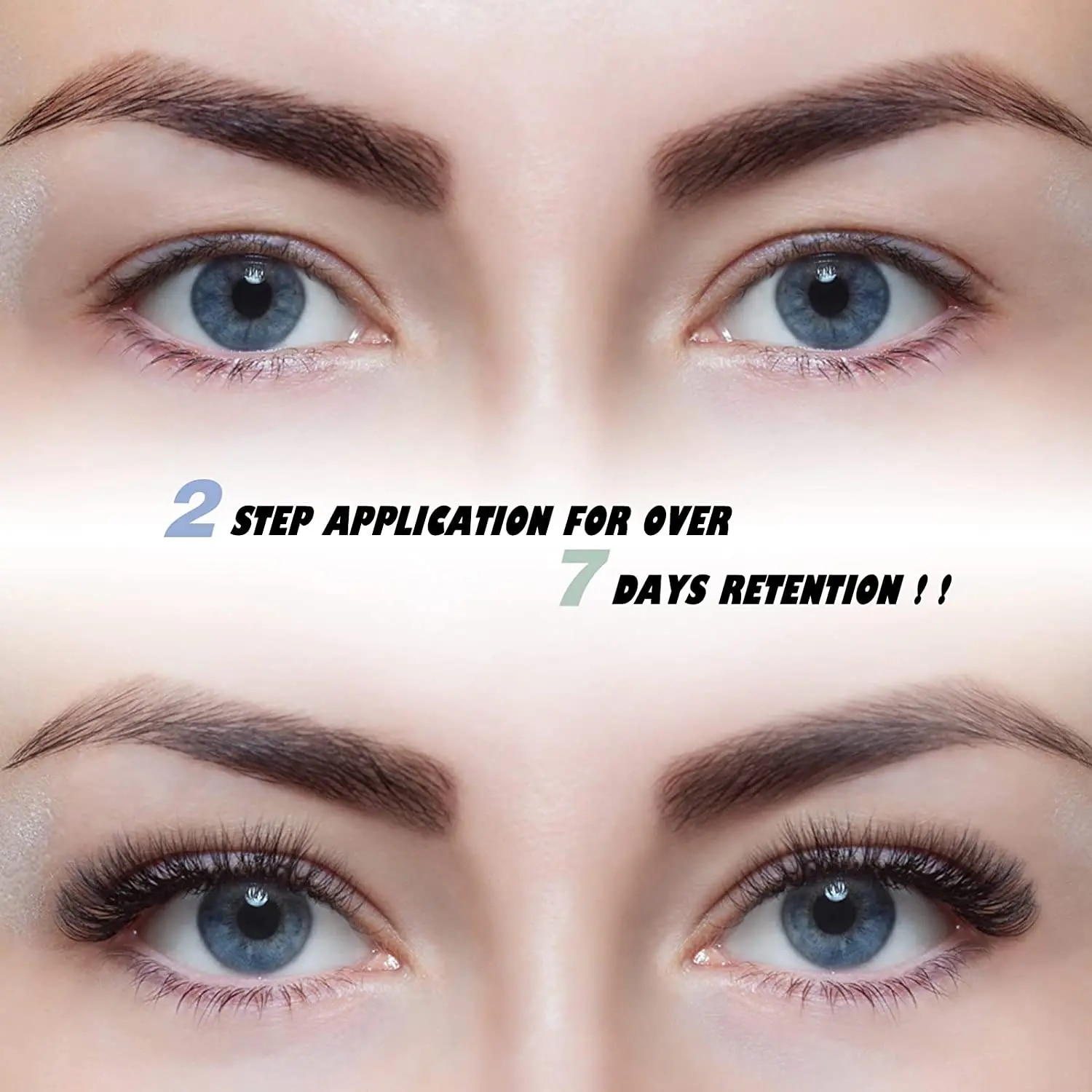 DIY Eyelash Extension Kit at Home, 144pc Individual Lashes Kit Natural Lash Clusters D Curl Wispy Lash Kit with Lash Glue Makeup. 
