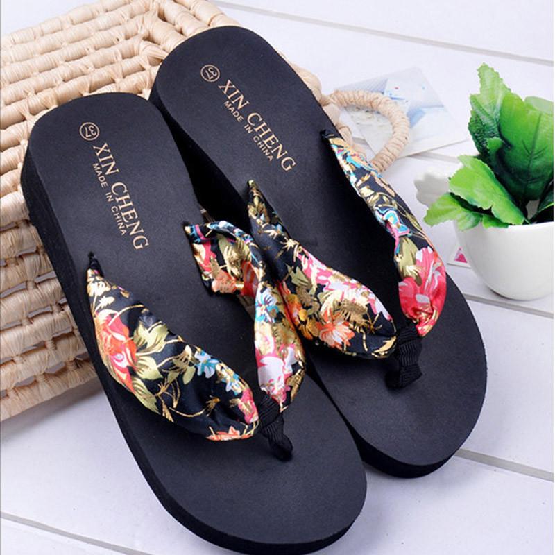 floral beach sandals