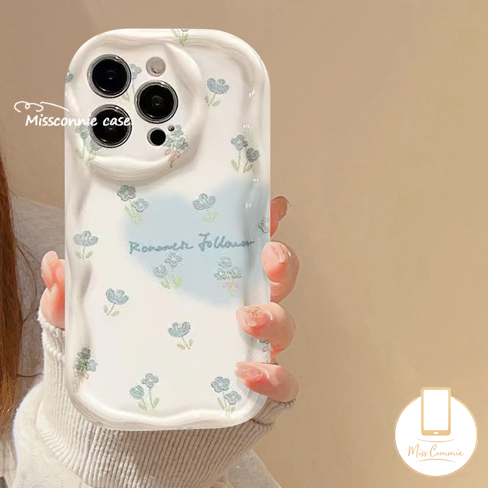 MissConnie For Tecno Spark 10C Go 2023 2024 10 Camon 20 Infinix Hot 10Lite 20i 8 30i Hot 12 30 9 10 11 20 10T Play Note 12 G96 30 Pro Smart 7 5 6 Plus Creative Floret Gradients Dreamy Love Heart 3D Wavy Curved Edge Cute Flowers Case. 