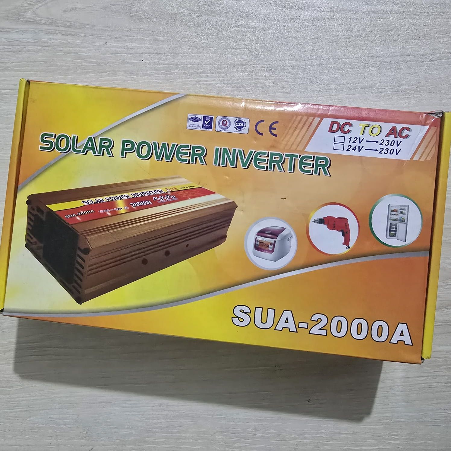 Jongfa 2000W Inverter – DC 12V to AC 230V – Solar Power Inverter ( Only Interver)