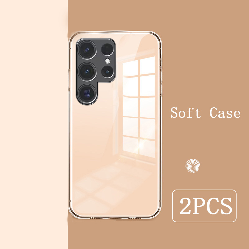 2 Pack For Samsung Galaxy S24 Ultra case Soft Transparent Full Protection Clear For Samsung Galaxy S24 Plus Back cover Phone cases
