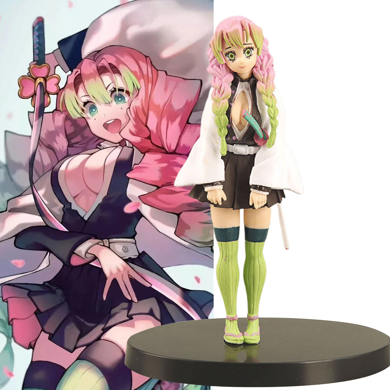 NYT Demon Slayer Model Easy To Store Uzui Tengen Anime Action Model. 