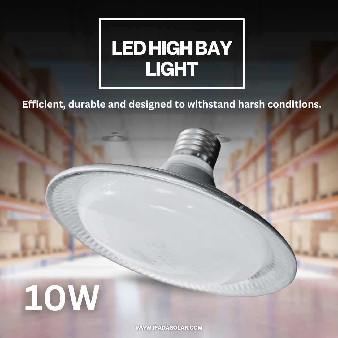 Ifada 10Watt 12V Solar Light DC Flat Low High Bay LED Ceiling Light Lamp For Room Garage
