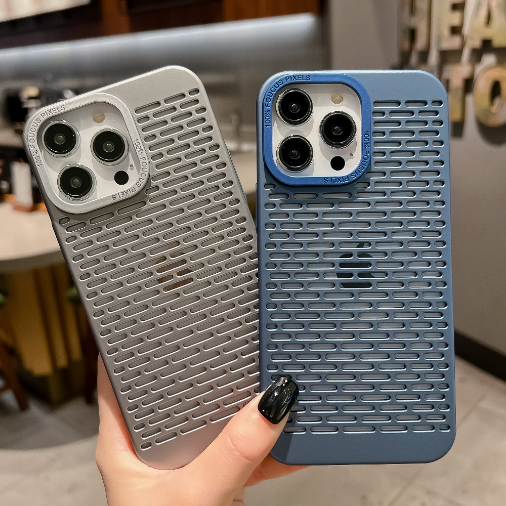 HOCE Hollow Heat Dissipation Phone Cases For iPhone 16 15 14 13 12 Pro Max 14 15 16 Plus Case Cooling Breathable Hard PC Ultra Thin Cover. 