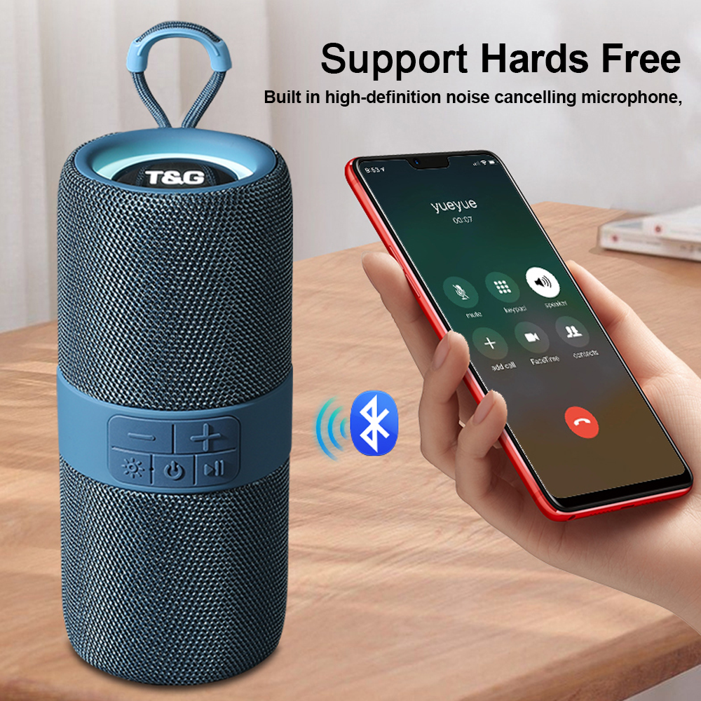 TG671 Bluetooth Speaker Portable TWS Wireless Subwoofer Dual Bass FM Radio AUX TF USB Outdoor Running Climbing Music Loudspeaker. 