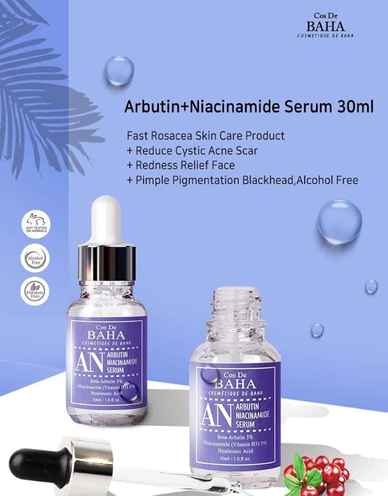 Cos De BAHA Niacinamide 5% + Arbutin 5% Serum (AN) 30ml. 