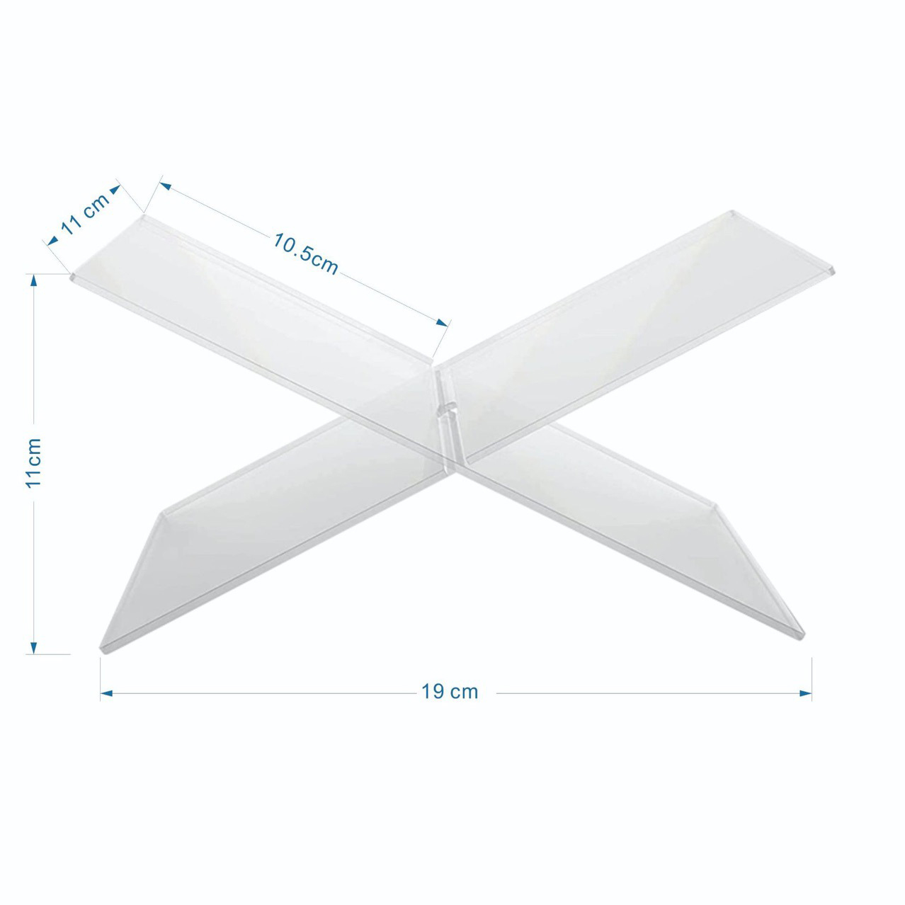 GC Book Stand Reading Stand Small Clear Acrylic Book Holder X Shaped Non-Slip Elevating Book Shelf Clear Book Display Easel Holder For Textbook Recipe Book. 