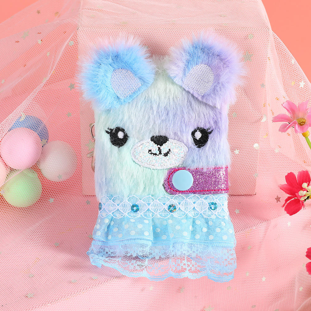 Plush Notebook Cartoon   Notebook Princess Hand Ledger Cute   Notebook Kawaii Pendant Notebook. 
