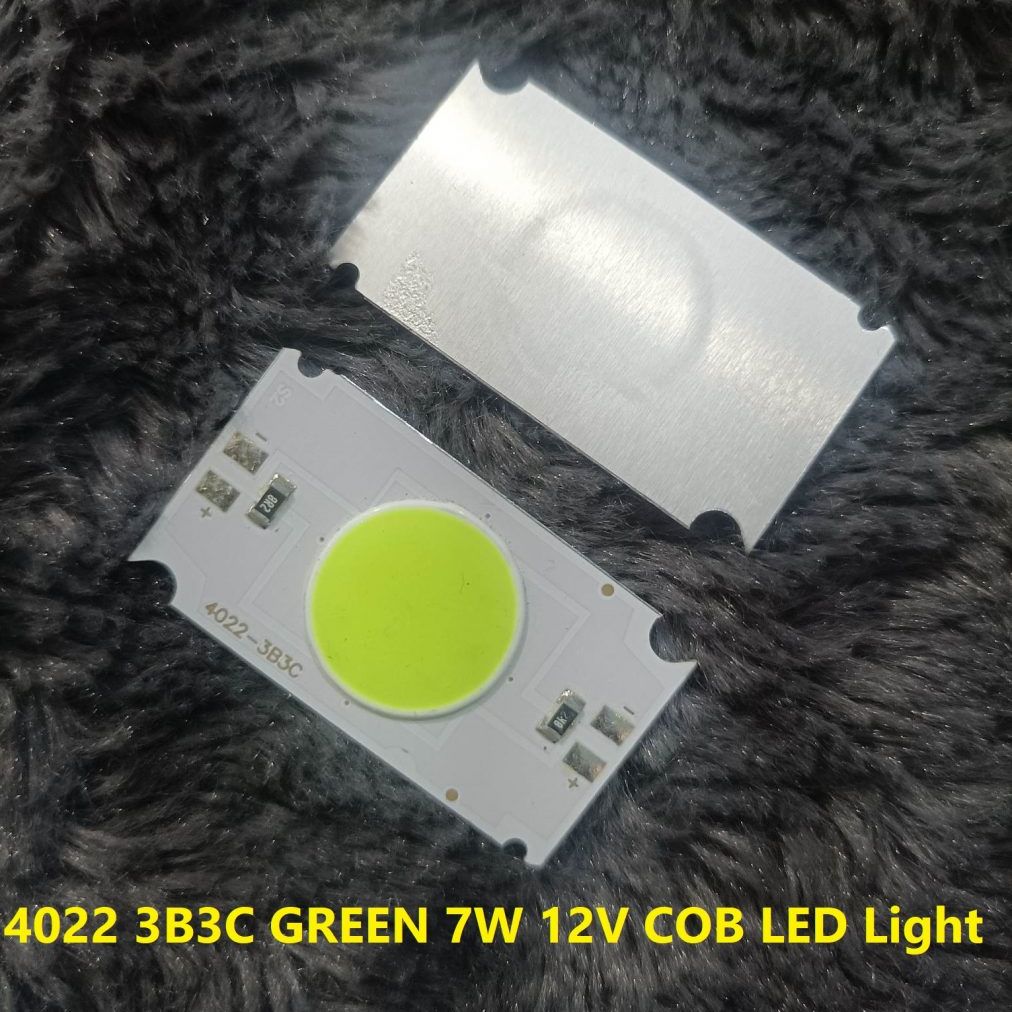 Iconic Luxe - Trendy - 4022 3B3C GREEN 7W 12V Size 40×22mm 12V COB SMD LED Light Chip 7W Green COB LED Light 12V COB - Must Have. 