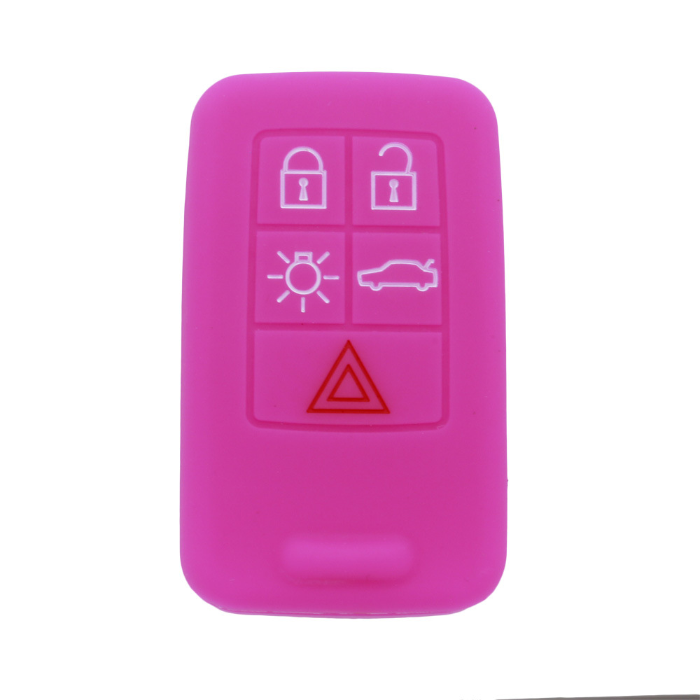 Amazon for Volvo S60L Straight Board 5 Keys Car Silicone Key Case Car Immobilizer Soft Lock Key Case. 