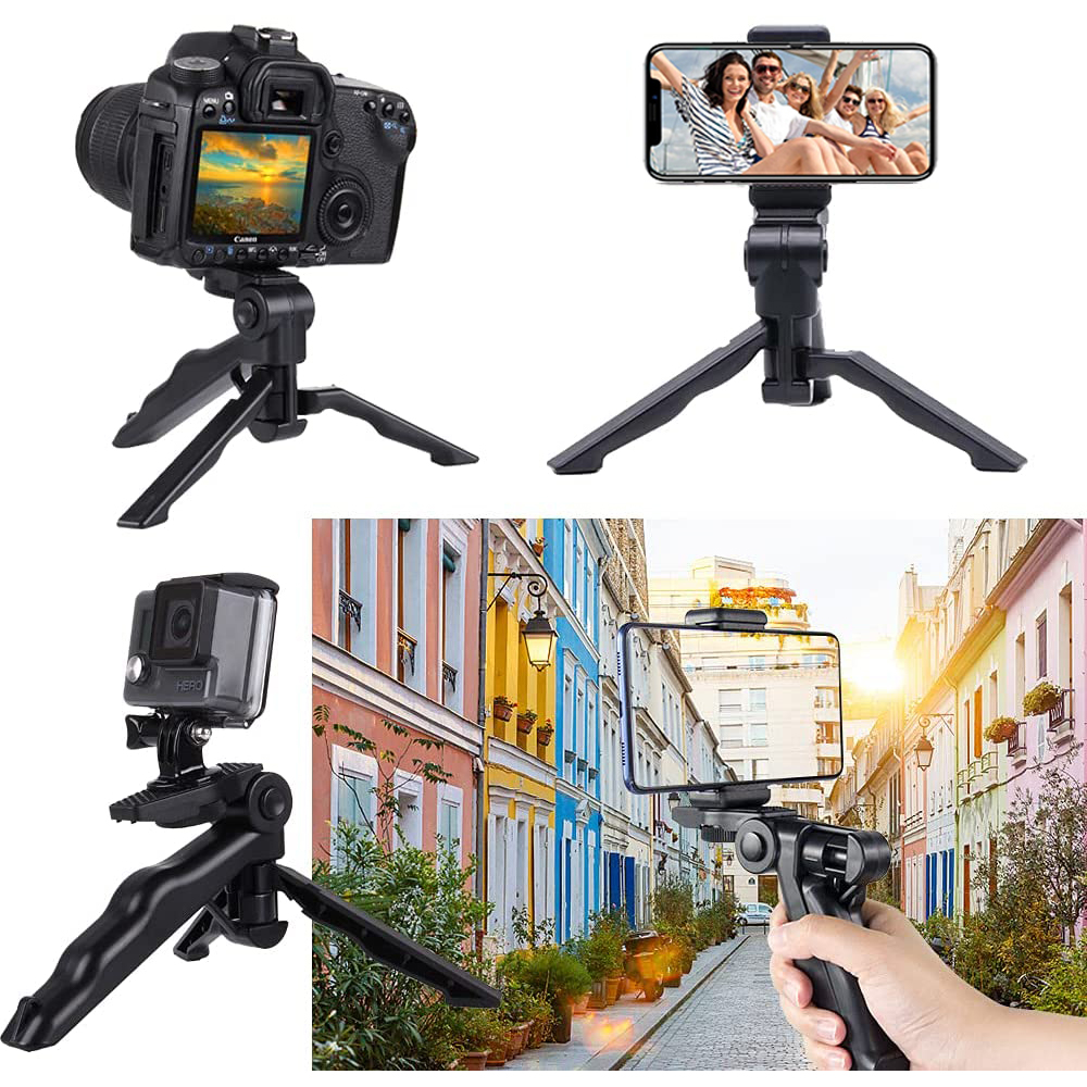 Flexible Portable & 360° Rotatable Hnad Tripod Vlogging tripod for universal all Smartphone, GoPro, Dslr Camera - Tripod Stand. 