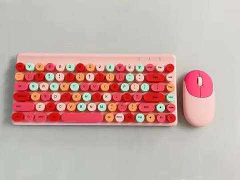 Ergonomic Keyboard and Mouse Set | 2.4Ghz USB Wireless Office Keyboard with Multi-Media Function Keys and Number Pad for PC Computer Windows | Bluetooth Keyboard Mouse Kit | Colorful Mechanical Keyboard Set | Wireless Keyboard and Mouse Combo-Nadra-QW02. 