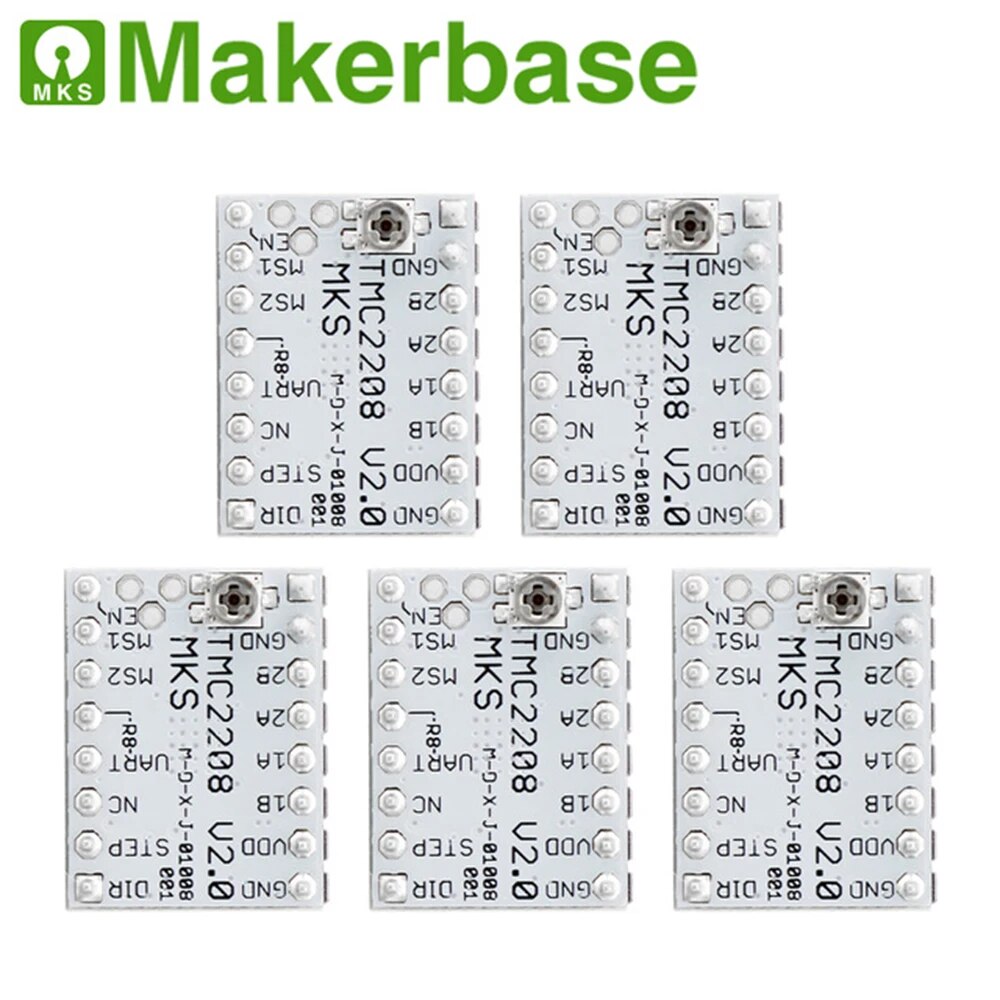 5PCS Makerbase MKS TMC2208 V2.0 Stepper Motor Driver StepStick 3D Printer Parts For ELF CY300 3D printer TMC2208