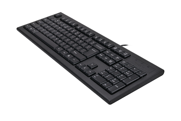 A4tech KRS-82 USB Wired Keyboard - Bangla Layout - FN Multimedia Key - Comfort Roundedge Keycaps - USB - For PC/Laptop - Black. 