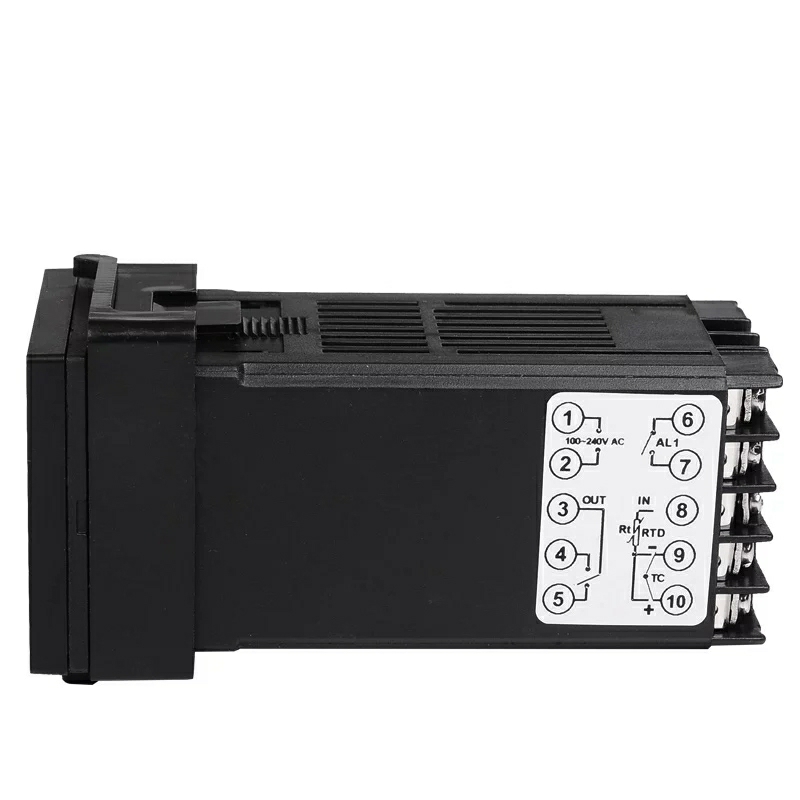 Dual Digital RKC PID Temperature Controller REX-C100 with Sensor Thermocouple K, Relay Output 48x48mm. 