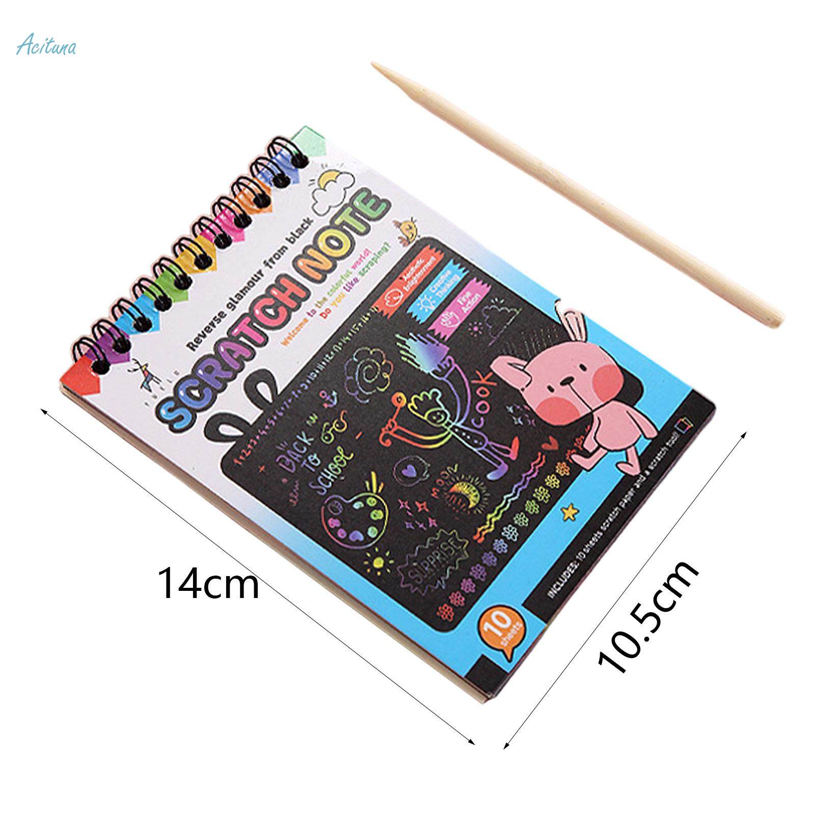 Scratch Paper Art Note Set Scratch Sheets Scratch Painting Birthday Gift. 