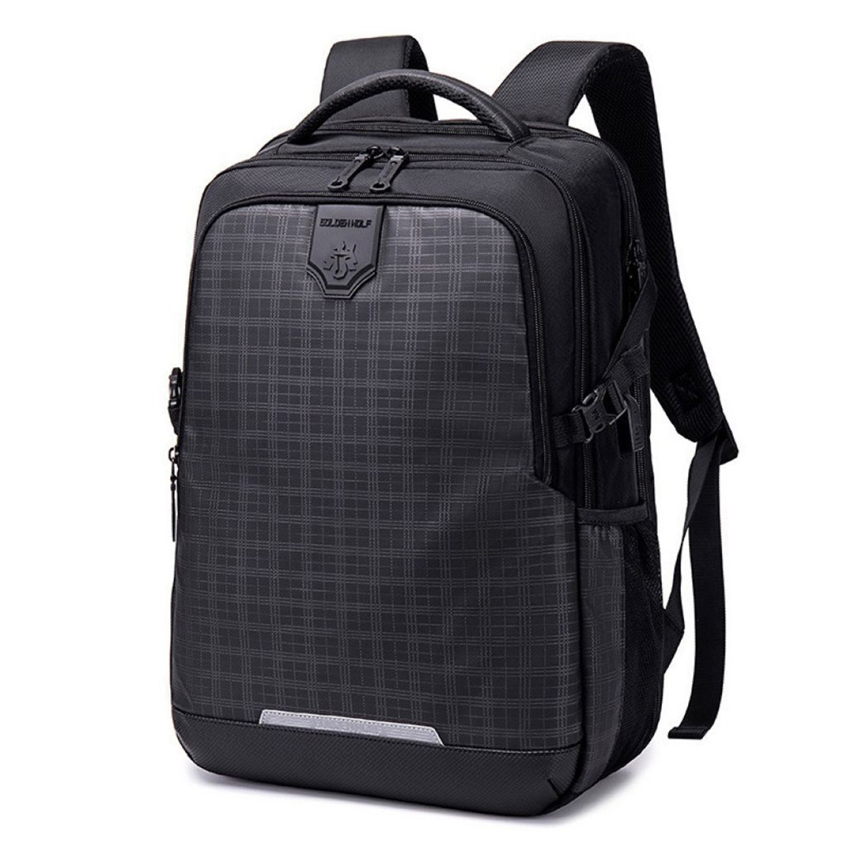 Goloen Wolf Men Laptop Backpack AntiTheft Travel Bags Black Gb00444