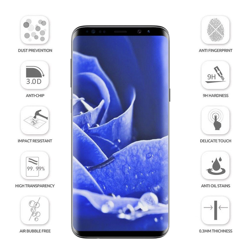 For Samsung Galaxy S8 Protective Screen Glass S9 S 8 9 Plus 3D Protector On Cam S8Plus S9Plus 8S 9S Tremp Glasses Tempered Glas. 