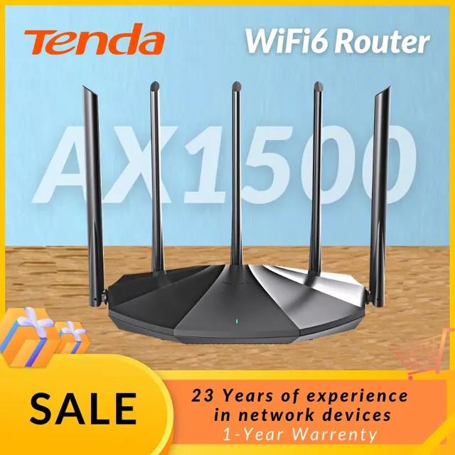 Tenda WIFI6 Router AX1500 Gigabit Wireless Router Signal Amplifier 2.4G 5GHz Beamforming Parental Control Guest Network. 