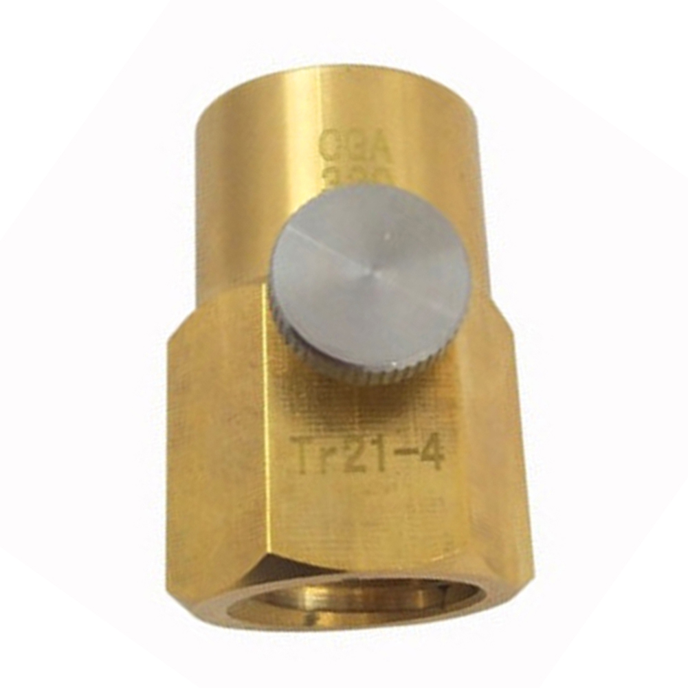 TR21-4 to CGA320/W21.8 Soda Maker Cylinder Refill Adapter Tank Connection Kit. 