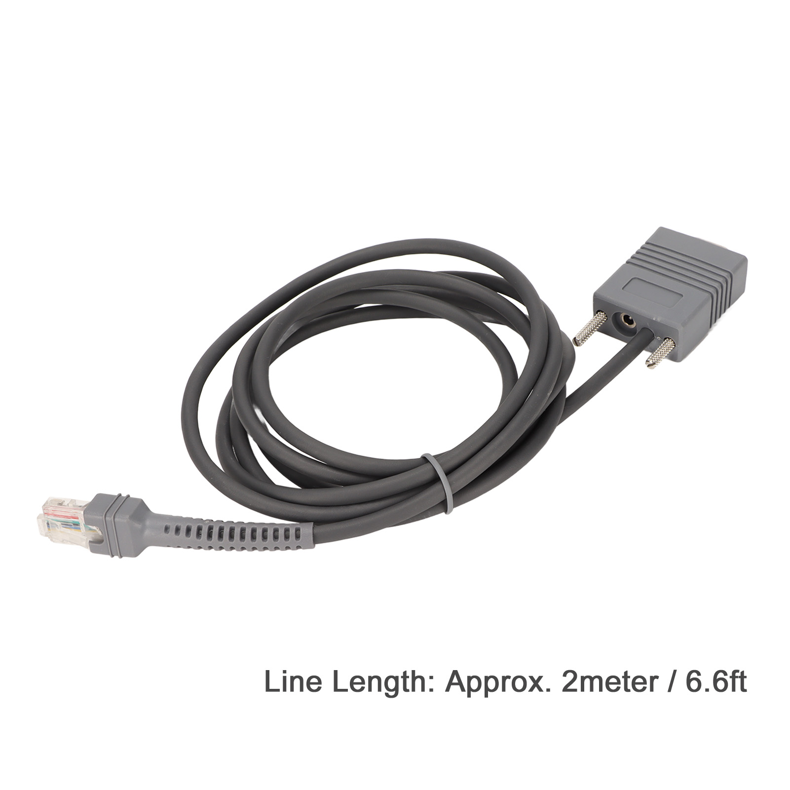 RS232 Serial Cable RJ45 Barcode Scanner For LS1203 LS4208 LS2208AP. 