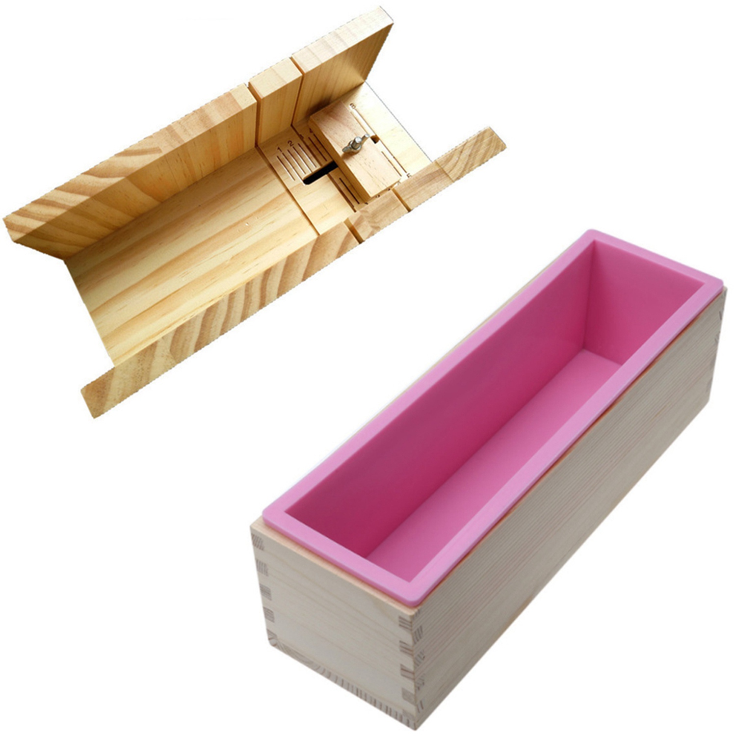 1200G Diy Soap Wooden Soap Mold Box with Handmade Diy Soap Cutting Tool Exquisite Product. 