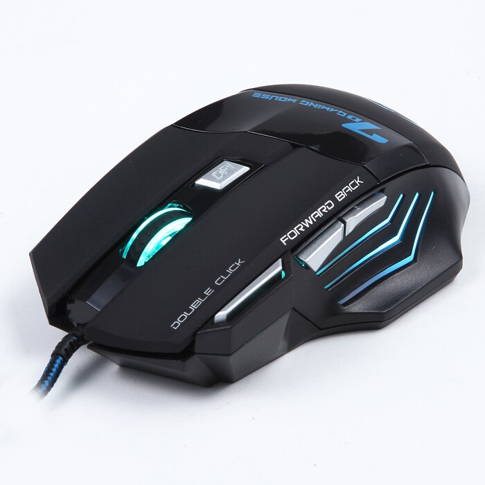 【happy one】LED 7D USB Wired Gaming Game Mouse PComputer table Silent PC Laptop Accessories. 