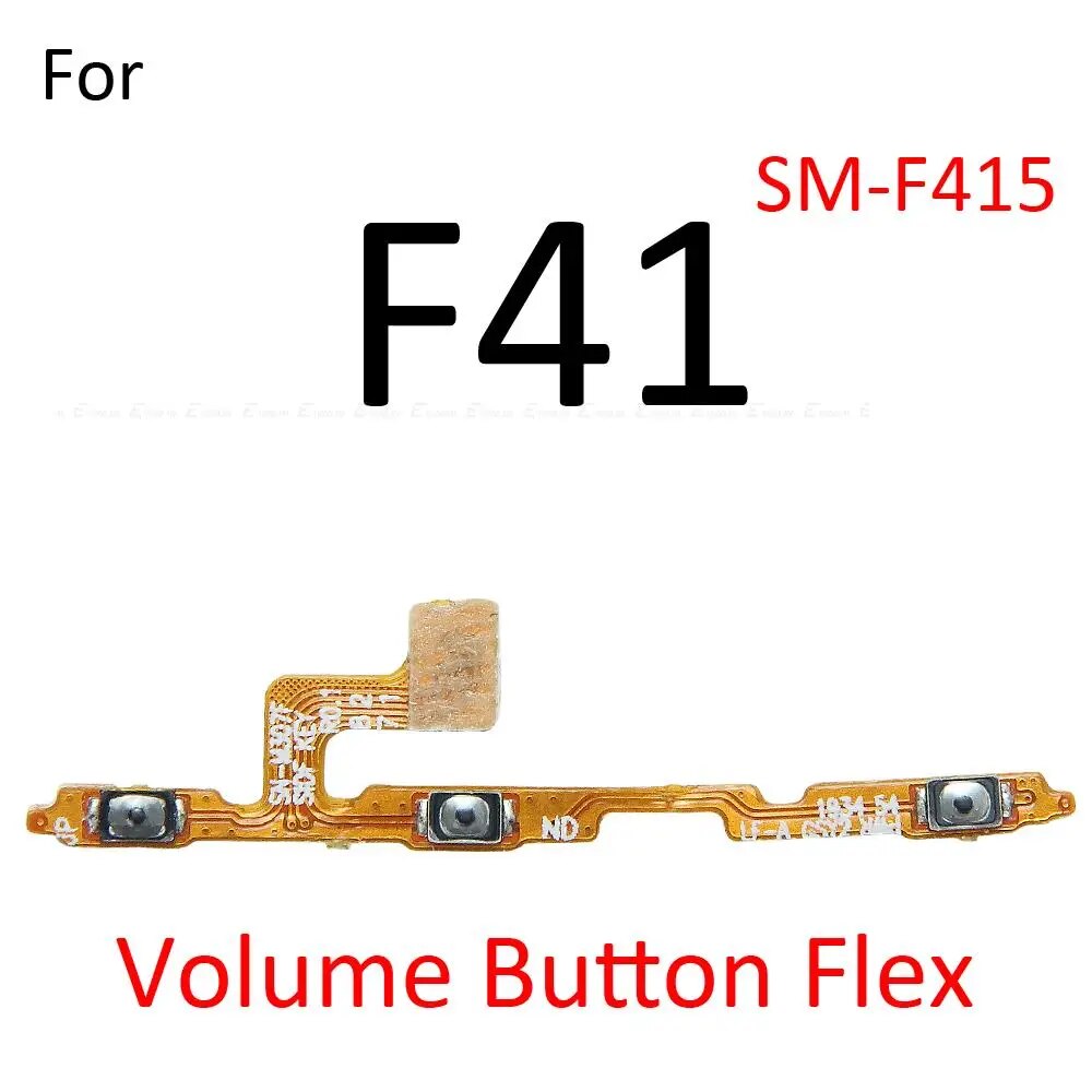 Mute Switch Power Key Ribbon Part For Samsung Galaxy F02s F41 F62 M02 M12 M32 M42 M62 ON OFF Volume Button Control Flex Cable. 