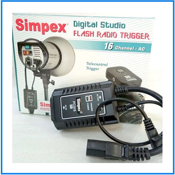 Simpex FC315 Digital Studio Flash Radio Trigger Set for Studio Strobe Light